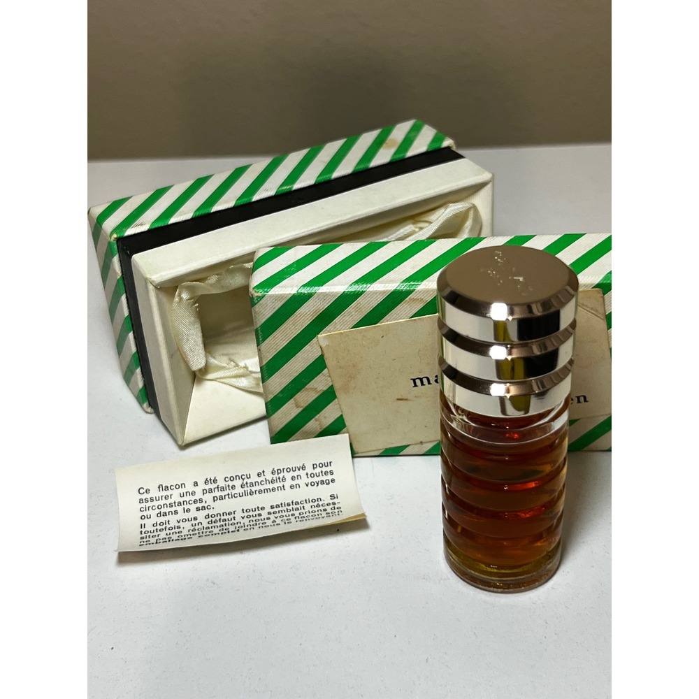 Vintage Ma Griffe Carven Paris Perfume 1/2 Fl Oz Ribbed Glass Bottle with Box